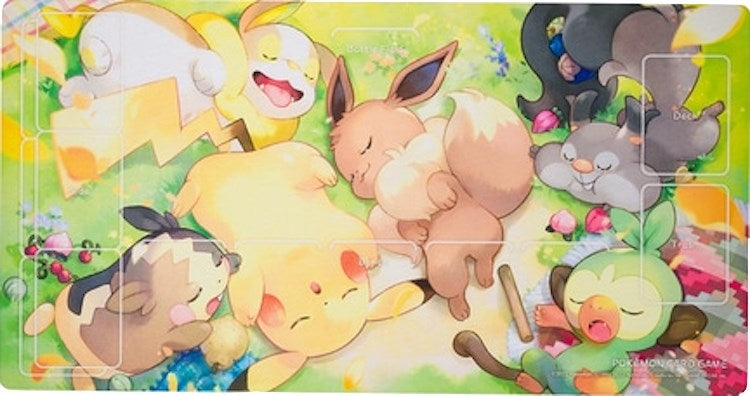 Image for Pokemon TCG: Pokemon Center Japan Exclusive Pikachu & Eevee “Thank you everyone” Playmat - Playmats