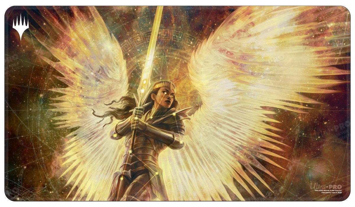 Image for March of the Machine: the Aftermath Deification Standard Gaming Playmat for Magic: The Gathering - Playmats
