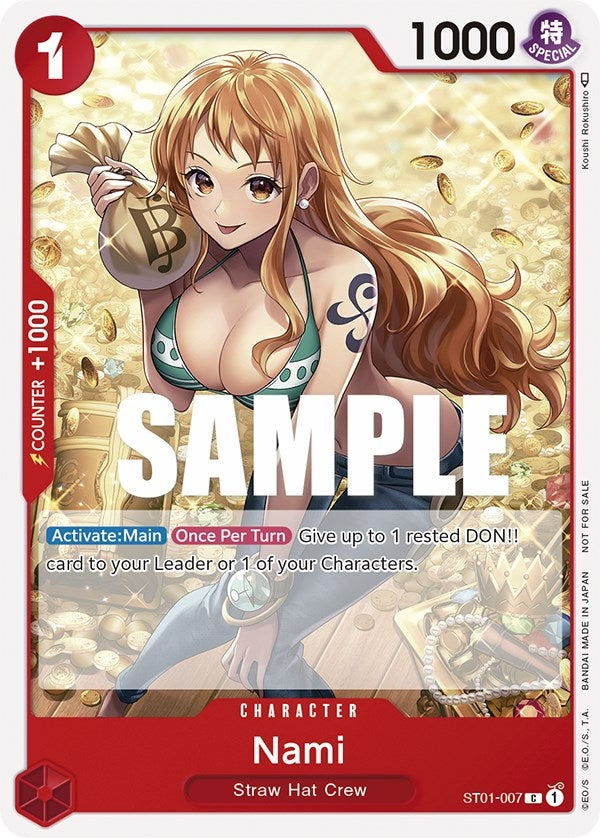 Image for Nami (Tournament Pack Vol. 3) [Participant] (ST01-007) (One Piece Promotion Cards) (OP-PR) - One Piece Card Game