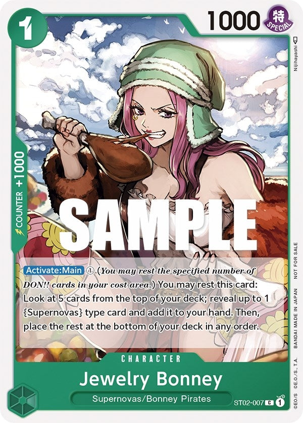 Image for Jewelry Bonney (Tournament Pack Vol. 3) [Participant] (ST02-007) (One Piece Promotion Cards) (OP-PR) - One Piece Card Game