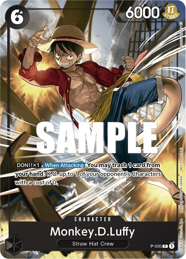 Image for Monkey.D.Luffy (Pirates Party Vol. 3) (P-035) (One Piece Promotion Cards) (OP-PR) - One Piece Card Game