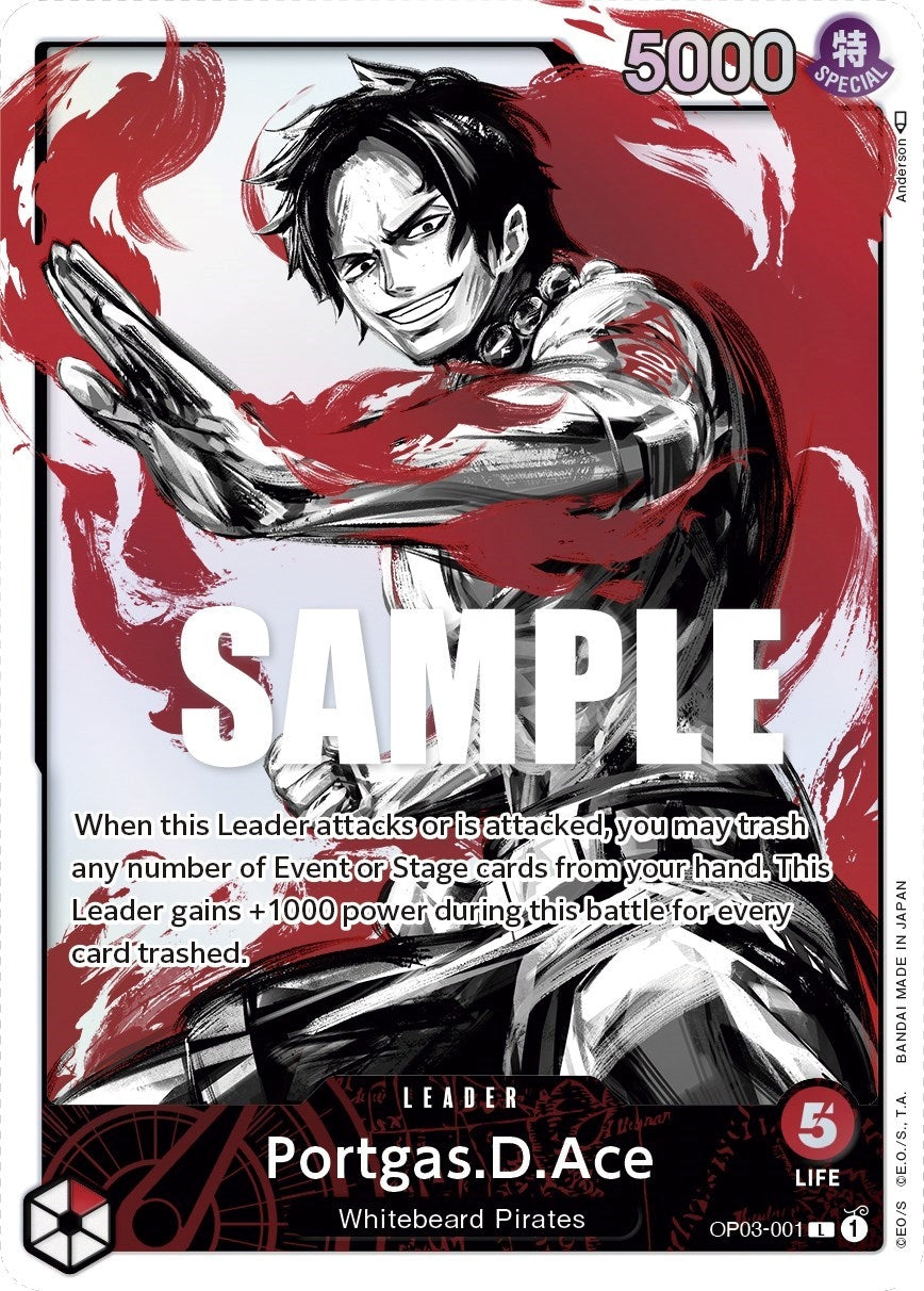 Image for Portgas.D.Ace (Alternate Art) (OP03-001) (Pillars of Strength) (OP03) - One Piece Card Game