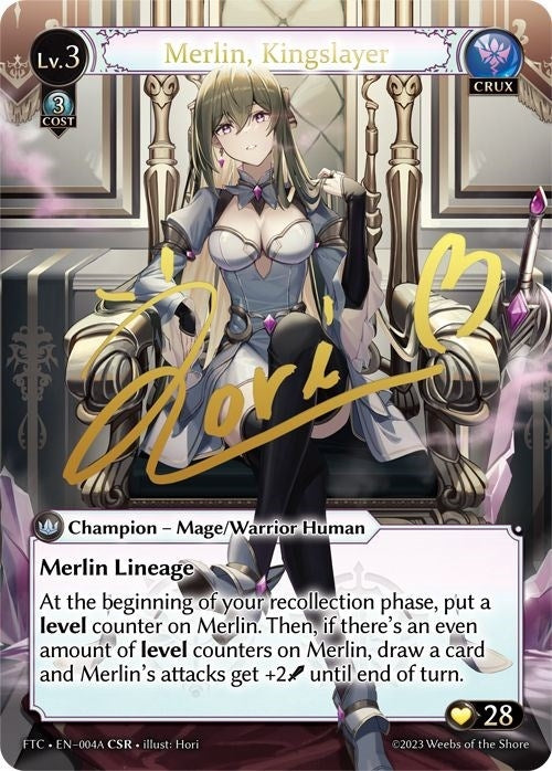 Image for Merlin, Kingslayer (A) (CSR) (004A) (Fractured Crown) (FTC) - Grand Archive TCG