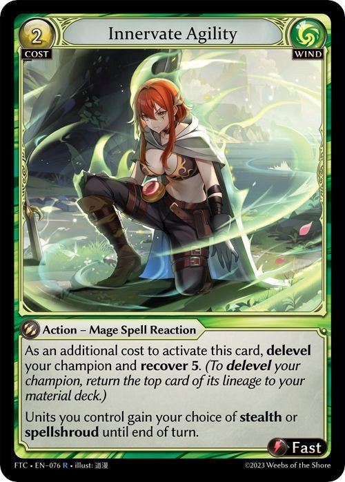 Image for Innervate Agility (076) (Fractured Crown) (FTC) - Grand Archive TCG