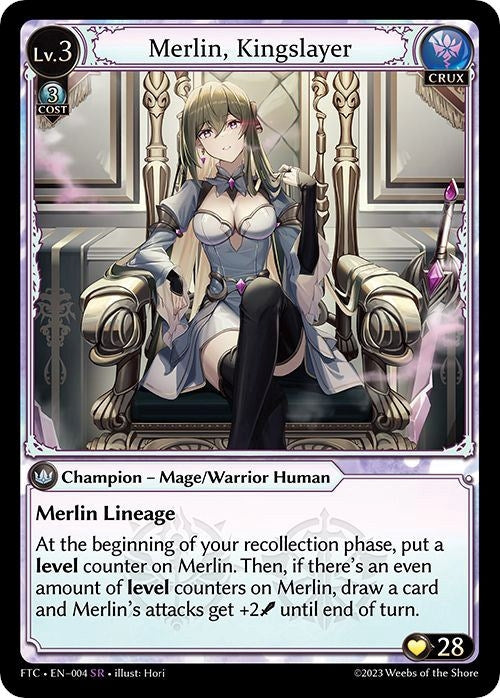 Image for Merlin, Kingslayer (004) (Fractured Crown) (FTC) - Grand Archive TCG