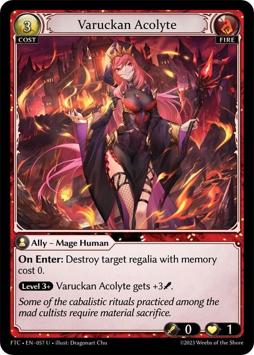 Image for Varuckan Acolyte (057) (Fractured Crown) (FTC) - Grand Archive TCG