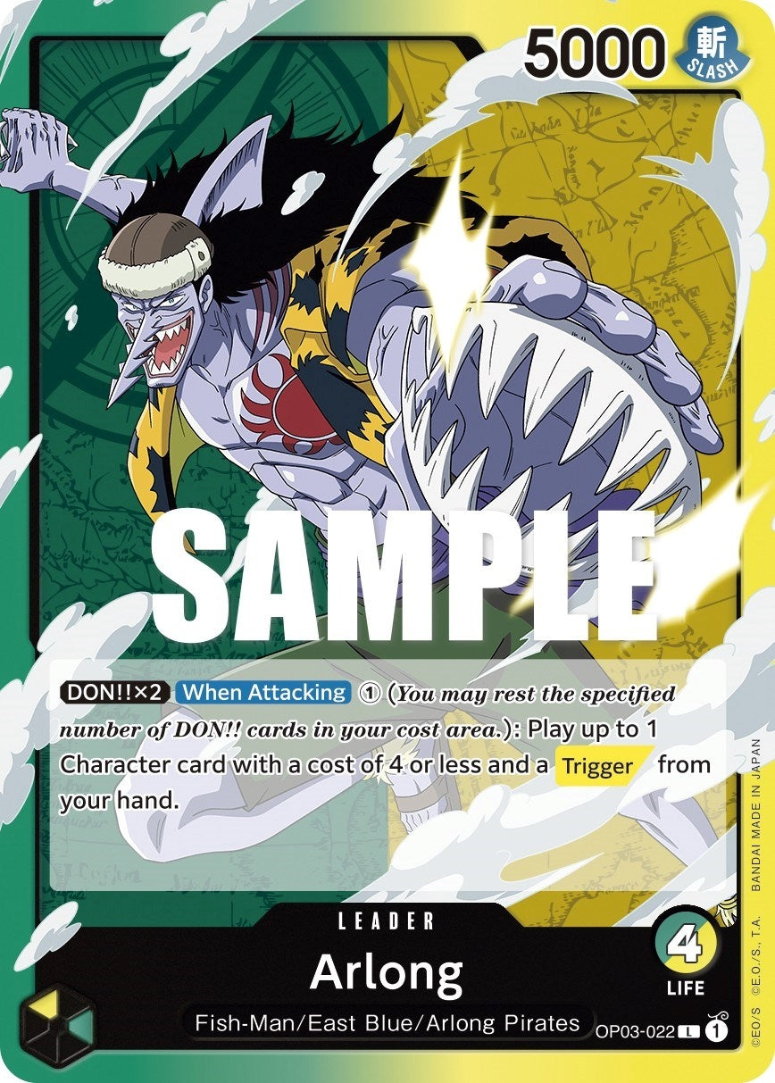 Image for Arlong (OP03-022) (Pillars of Strength) (OP03) - One Piece Card Game