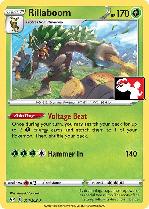 Image for Rillaboom (014/072) (Prize Pack Series Cards) - Pokemon