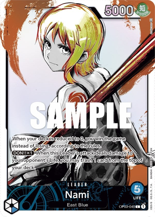 Image for Nami (040) (Alternate Art) (OP03-040) (Pillars of Strength) (OP03) - One Piece Card Game