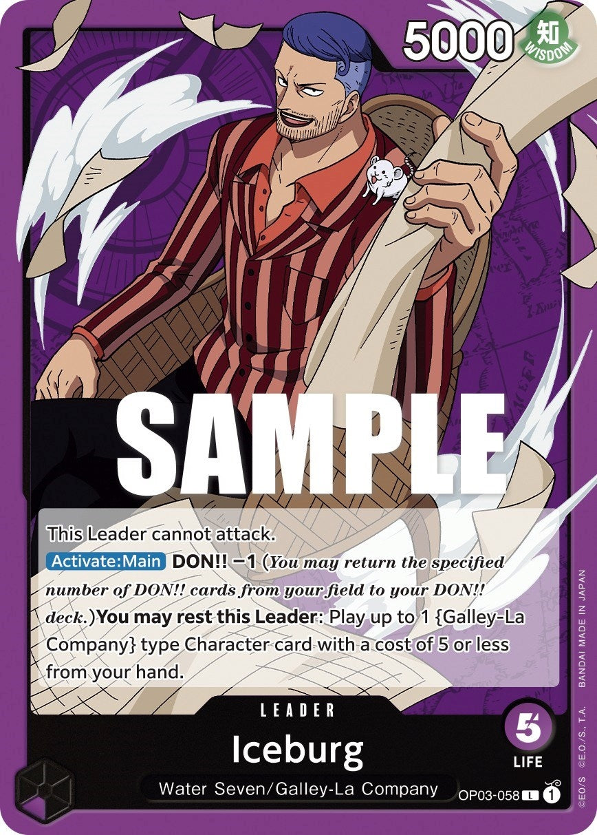 Image for Iceburg (OP03-058) (Pillars of Strength) (OP03) - One Piece Card Game