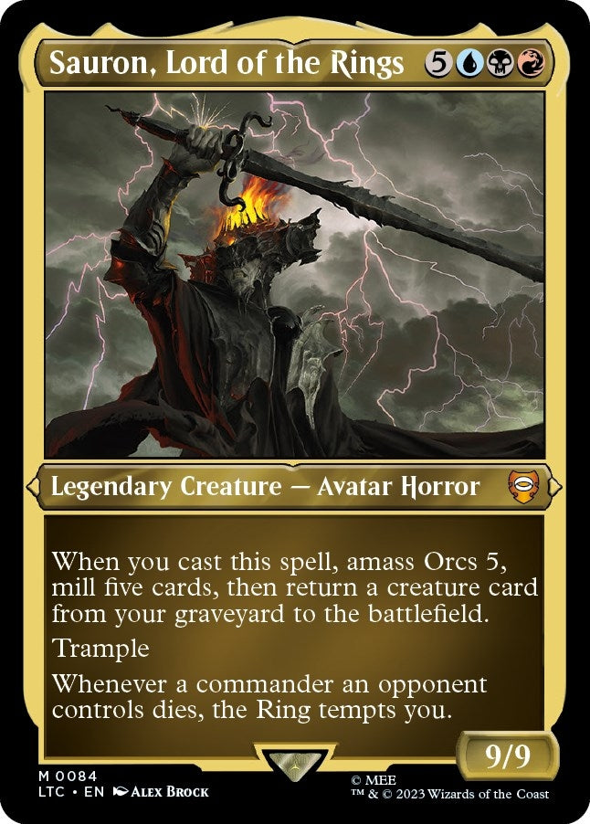 Sauron, Lord of the Rings (Display Commander) - Thick Stock (84) (The Lord of the Rings: Tales of Middle-earth)