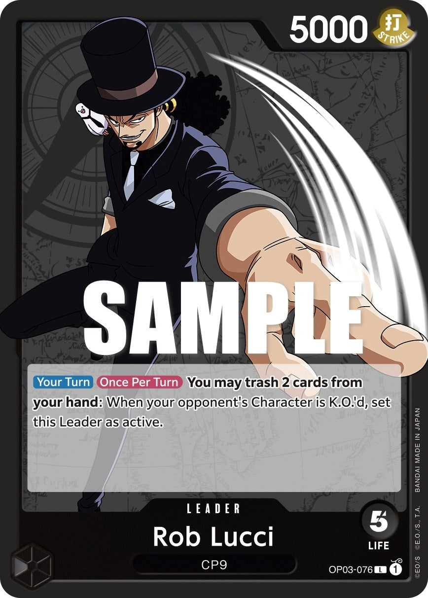 Image for Rob Lucci (076) (OP03-076) (Pillars of Strength) (OP03) - One Piece Card Game