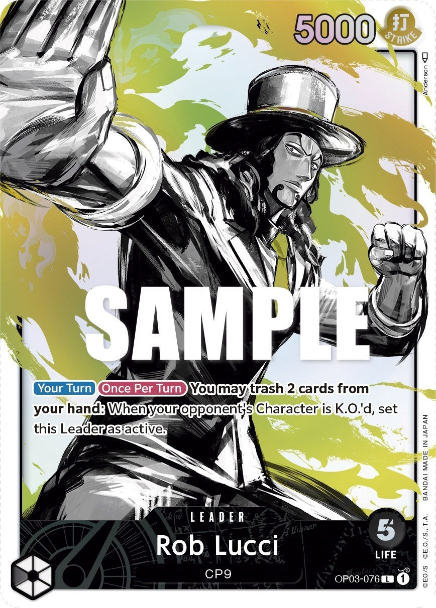 Image for Rob Lucci (076) (Alternate Art) (OP03-076) (Pillars of Strength) (OP03) - One Piece Card Game