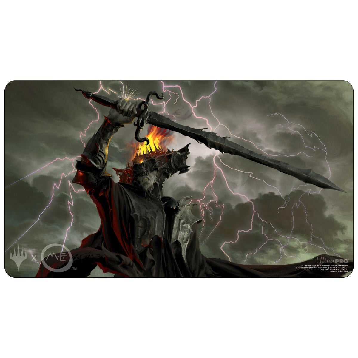 Image for The Lord of the Rings: Tales of Middle-earth Sauron (V1) Standard Gaming Playmat for Magic: The Gathering - Playmats