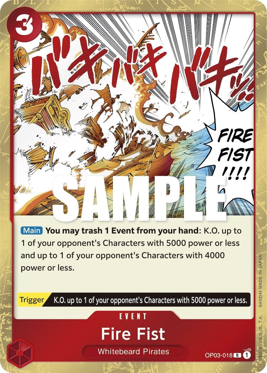 Image for Fire Fist (OP03-018) (Pillars of Strength) (OP03) - One Piece Card Game