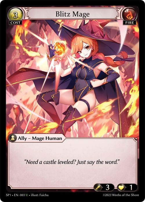 Image for Blitz Mage (003) (Supporter Pack 1) (SP1) - Grand Archive TCG