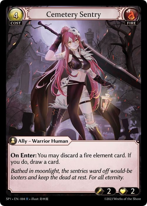 Image for Cemetery Sentry (004) (Supporter Pack 1) (SP1) - Grand Archive TCG