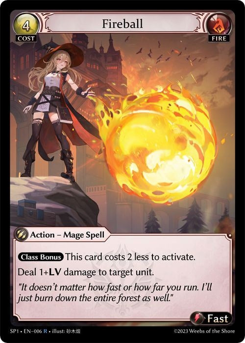 Image for Fireball (006) (Supporter Pack 1) (SP1) - Grand Archive TCG