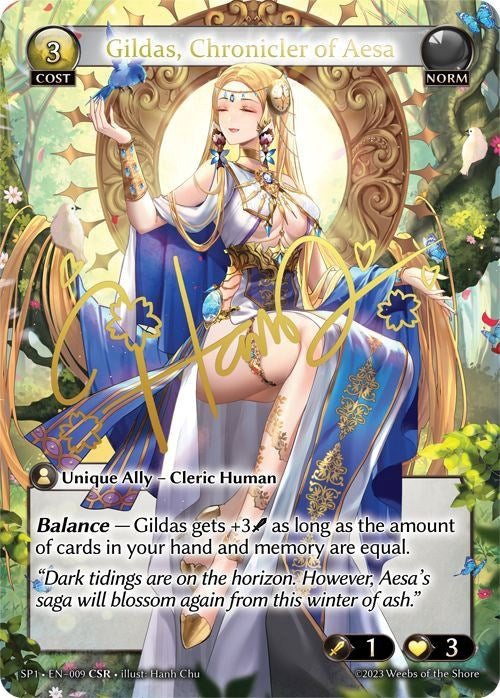 Image for Gildas, Chronicler of Aesa (CSR) (009) (Supporter Pack 1) (SP1) - Grand Archive TCG