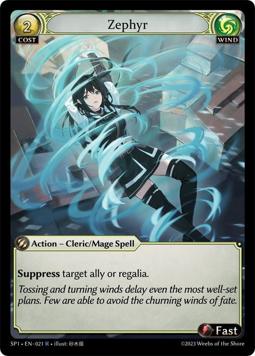 Image for Zephyr (021) (Supporter Pack 1) (SP1) - Grand Archive TCG