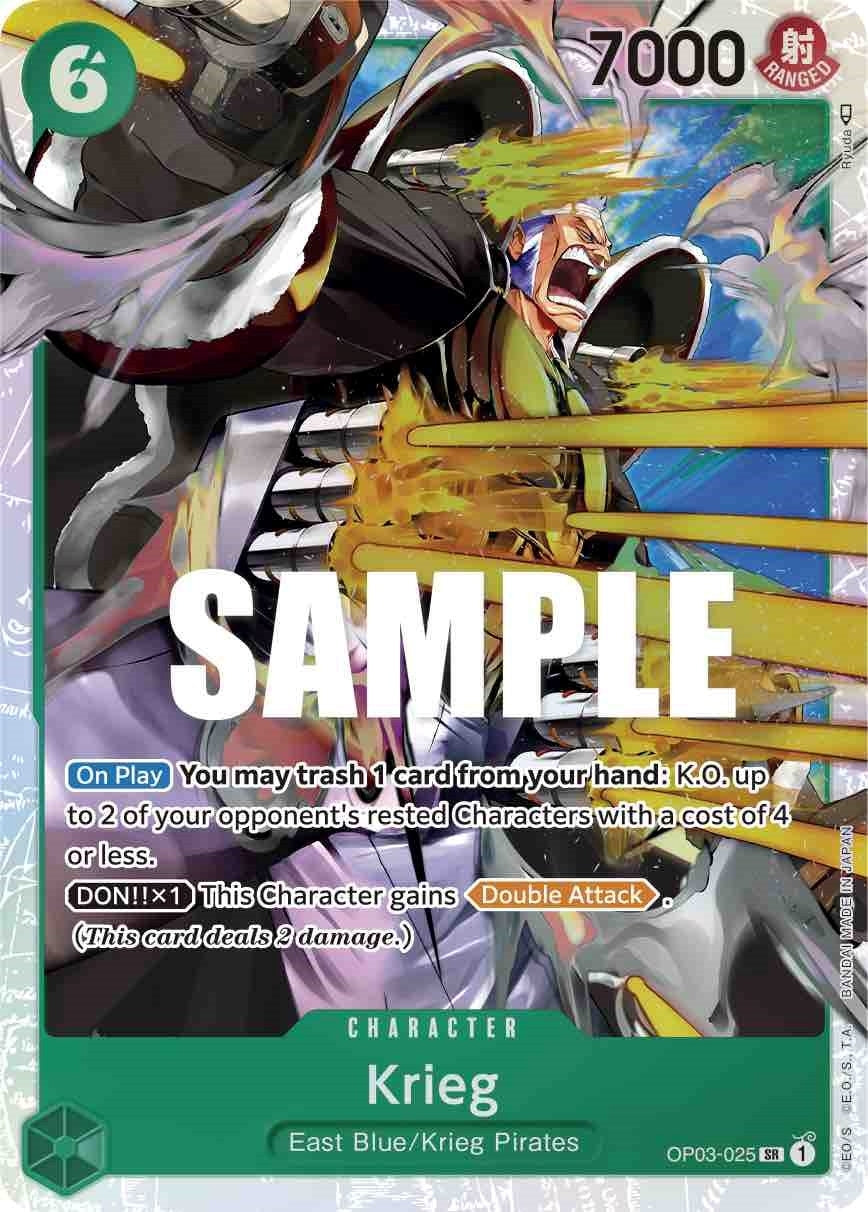 Image for Krieg (OP03-025) (Pillars of Strength) (OP03) - One Piece Card Game