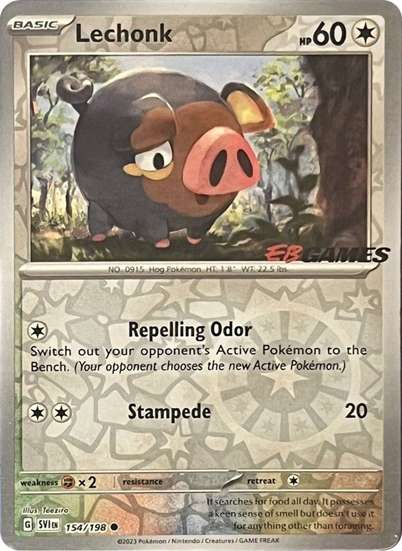 Image for Lechonk - 154/198 (EB Games Promo) (154/198) (Miscellaneous Cards & Products) (MCAP) - Pokemon