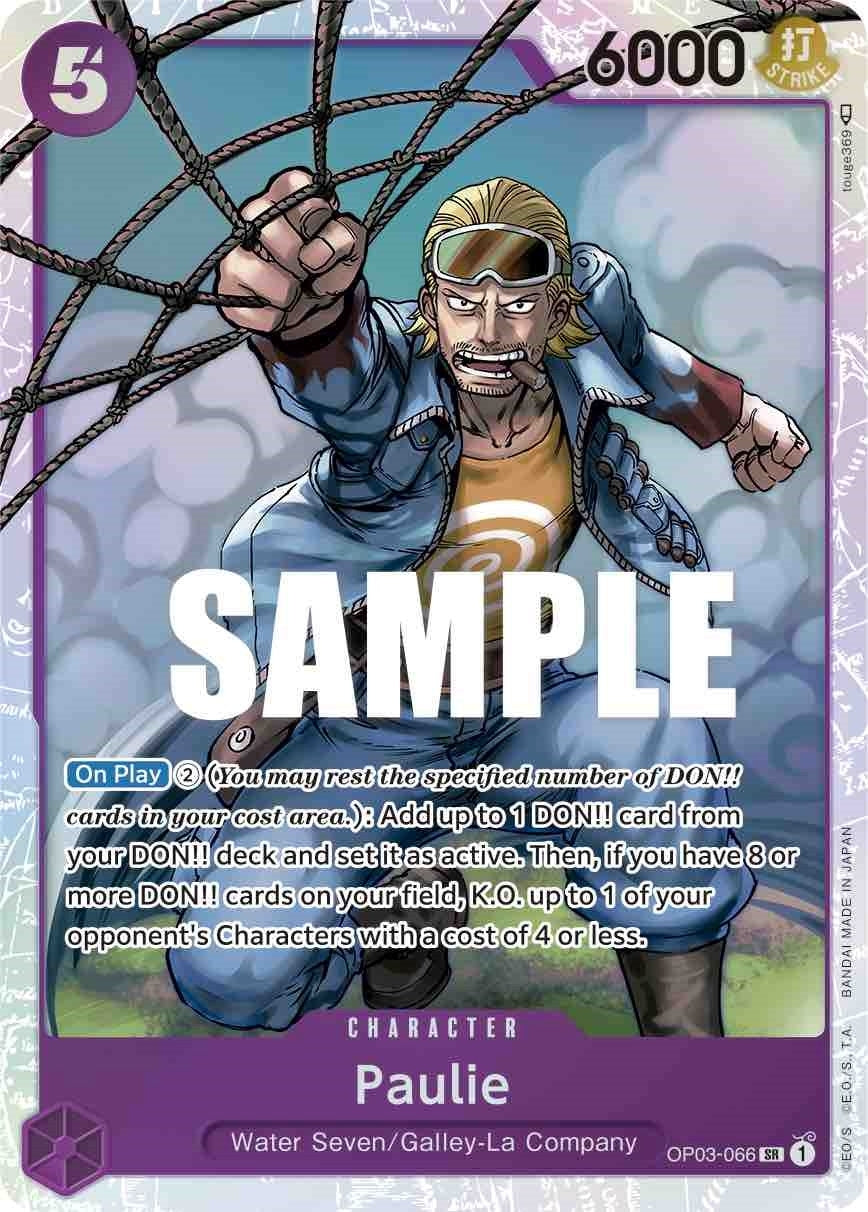 Image for Paulie (OP03-066) (Pillars of Strength) (OP03) - One Piece Card Game