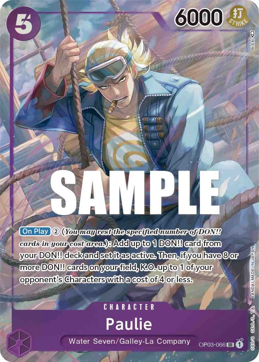 Image for Paulie (Alternate Art) (OP03-066) (Pillars of Strength) (OP03) - One Piece Card Game