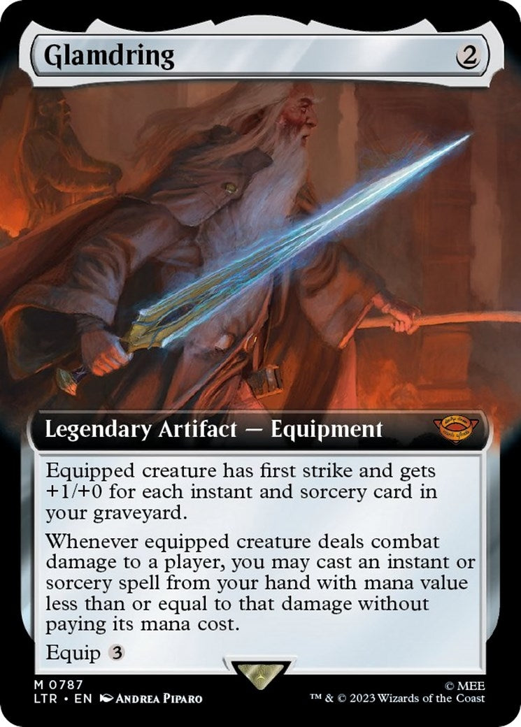 Glamdring (Extended Art) (Surge Foil) (787) (Universes Beyond: The Lord of the Rings: Tales of Middle-earth)