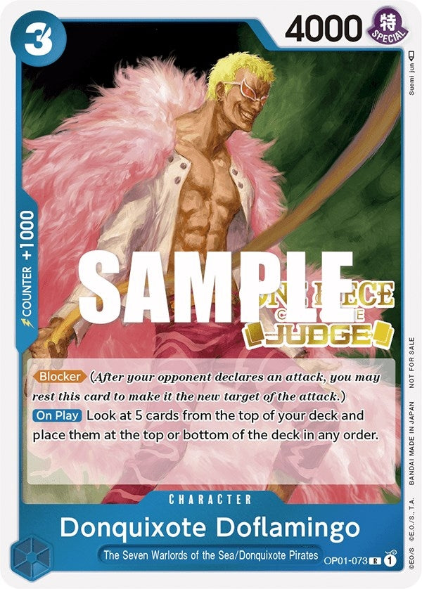 Image for Donquixote Doflamingo (Judge) (OP01-073) (One Piece Promotion Cards) (OP-PR) - One Piece Card Game