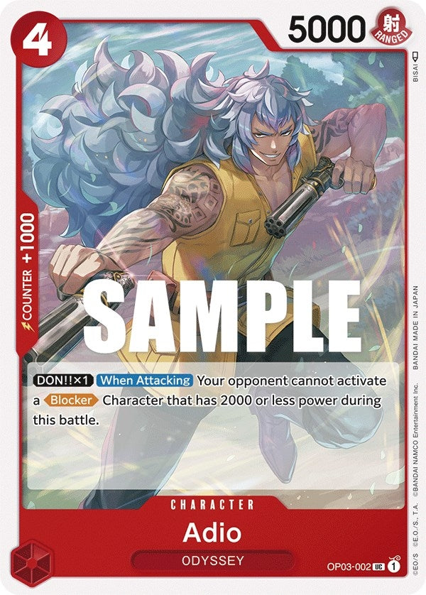 Image for Adio (OP03-002) (Pillars of Strength) (OP03) - One Piece Card Game
