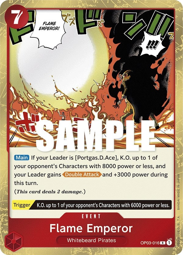 Image for Flame Emperor (OP03-016) (Pillars of Strength) (OP03) - One Piece Card Game
