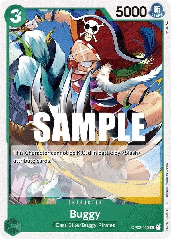 Image for Buggy (032) (OP03-032) (Pillars of Strength) (OP03) - One Piece Card Game