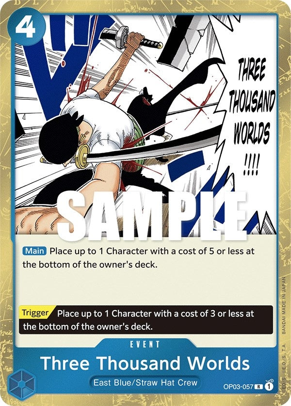 Image for Three Thousand Worlds (OP03-057) (Pillars of Strength) (OP03) - One Piece Card Game
