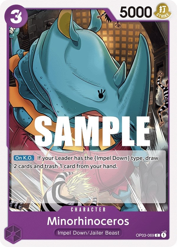 Image for Minorhinoceros (OP03-069) (Pillars of Strength) (OP03) - One Piece Card Game
