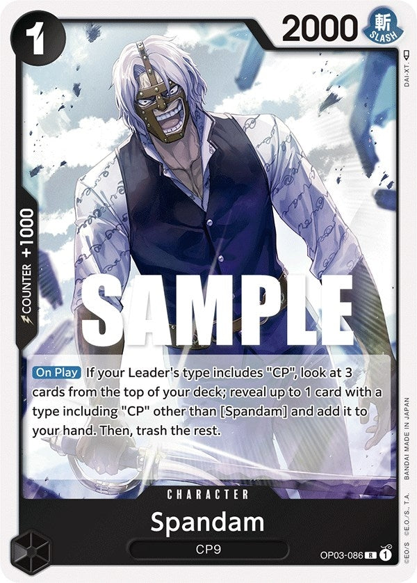 Image for Spandam (OP03-086) (Pillars of Strength) (OP03) - One Piece Card Game