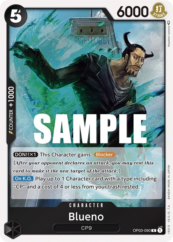 Image for Blueno (OP03-090) (Pillars of Strength) (OP03) - One Piece Card Game
