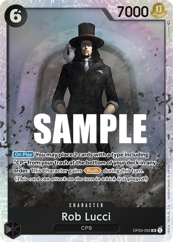 Image for Rob Lucci (092) (OP03-092) (Pillars of Strength) (OP03) - One Piece Card Game