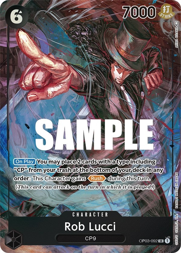 Image for Rob Lucci (092) (Alternate Art) (OP03-092) (Pillars of Strength) (OP03) - One Piece Card Game