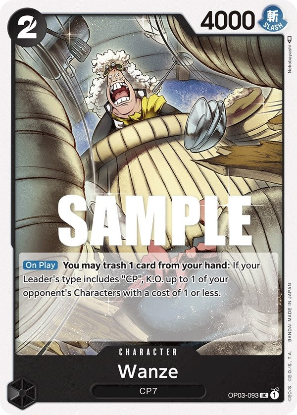 Image for Wanze (OP03-093) (Pillars of Strength) (OP03) - One Piece Card Game