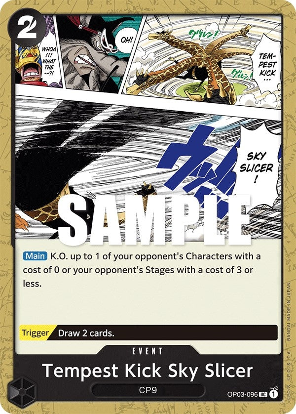 Image for Tempest Kick Sky Slicer (OP03-096) (Pillars of Strength) (OP03) - One Piece Card Game