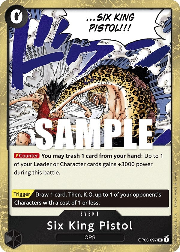 Image for Six King Pistol (OP03-097) (Pillars of Strength) (OP03) - One Piece Card Game