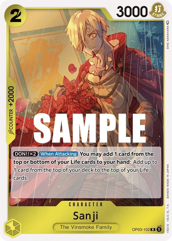 Image for Sanji (OP03-102) (Pillars of Strength) (OP03) - One Piece Card Game