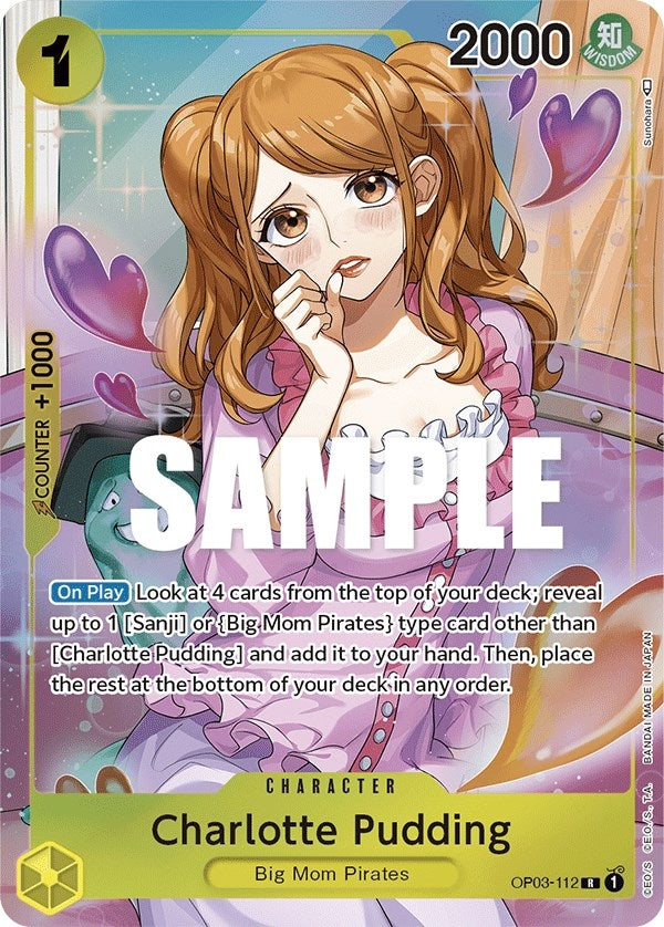 Image for Charlotte Pudding (Alternate Art) (OP03-112) (Pillars of Strength) (OP03) - One Piece Card Game