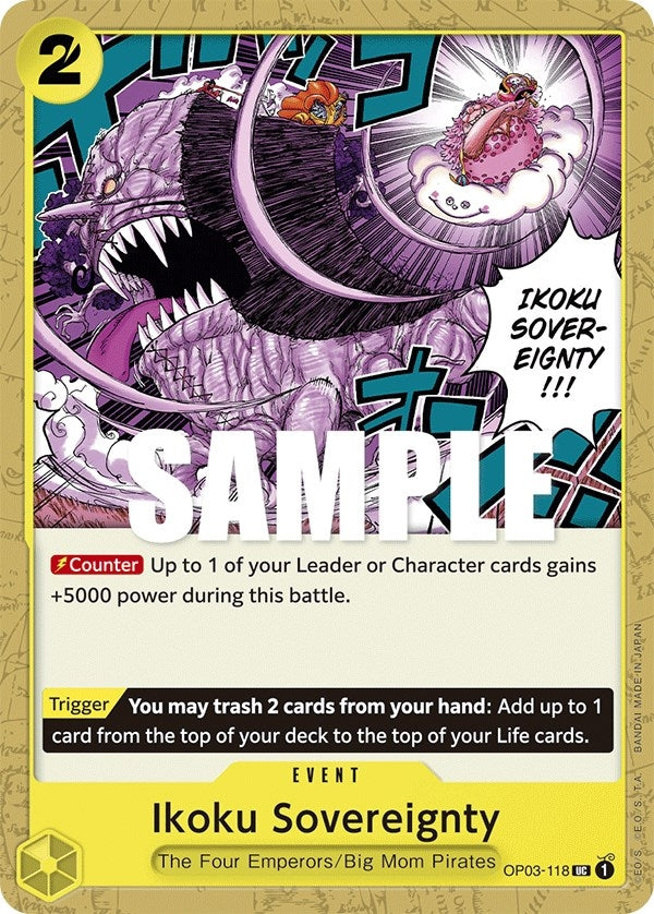 Image for Ikoku Sovereignty (OP03-118) (Pillars of Strength) (OP03) - One Piece Card Game