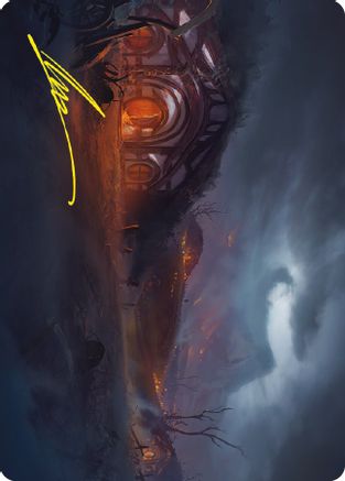 Field of Ruin Art Card (Gold-Stamped Signature) (ASLTR-077) [Art Series: Universes Beyond: The Lord of the Rings: Tales of Middle-earth]