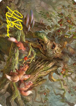Generous Ent Art Card (Gold-Stamped Signature) (ASLTR-011) [Art Series: Universes Beyond: The Lord of the Rings: Tales of Middle-earth]