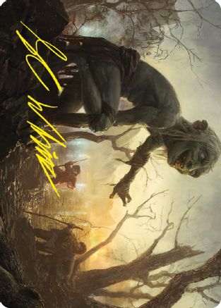 Smeagol, Helpful Guide Art Card (Gold-Stamped Signature) (ASLTR-024) [Art Series: Universes Beyond: The Lord of the Rings: Tales of Middle-earth] - PokeBox USA