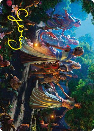 Realm Seekers Art Card (Gold-Stamped Signature) (ASLTR-074) [Art Series: Universes Beyond: The Lord of the Rings: Tales of Middle-earth] - PokeBox USA