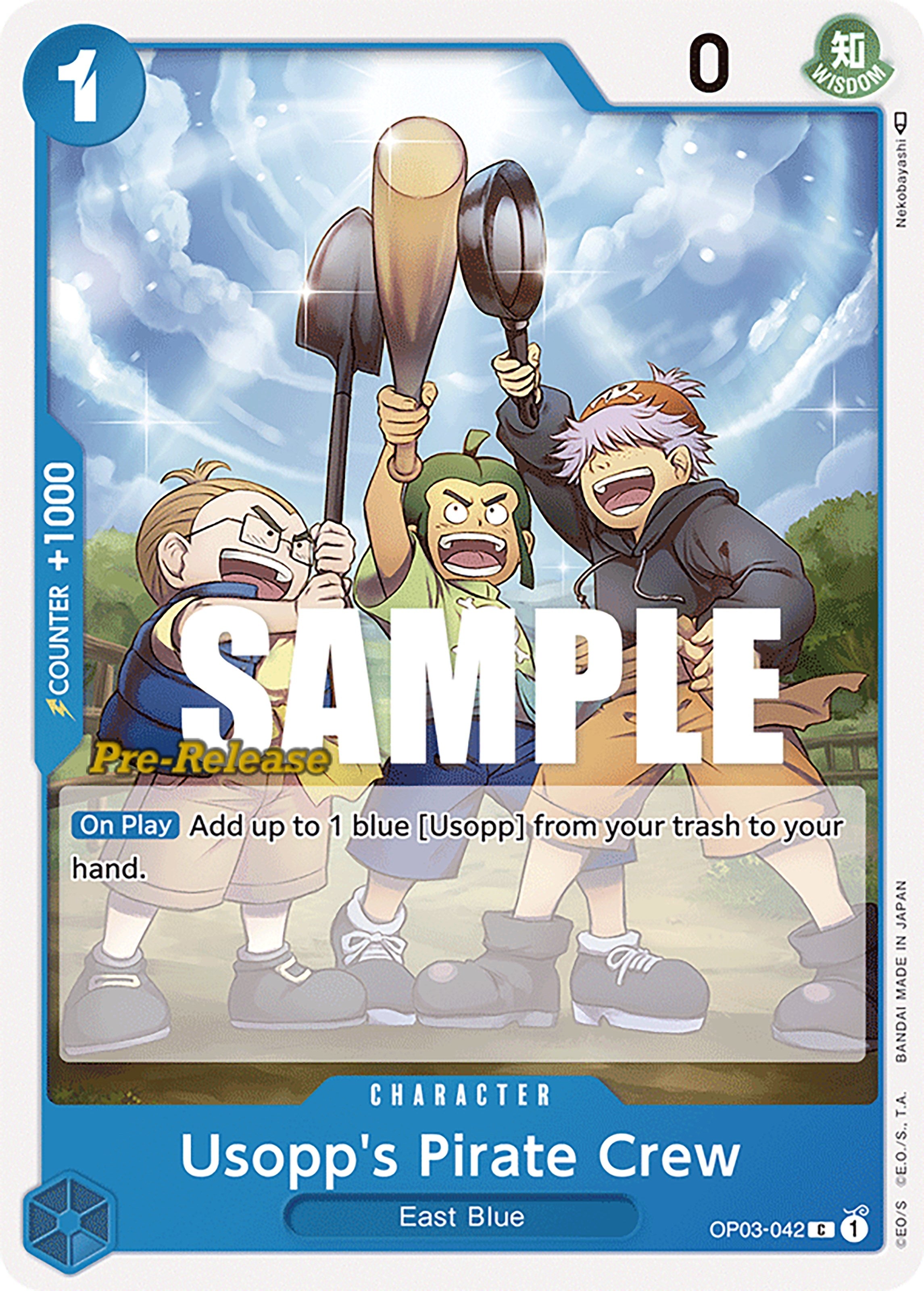Image for Usopp's Pirate Crew (OP03-042) (Pillars of Strength Pre-Release Cards) (OP03 PRE) - One Piece Card Game